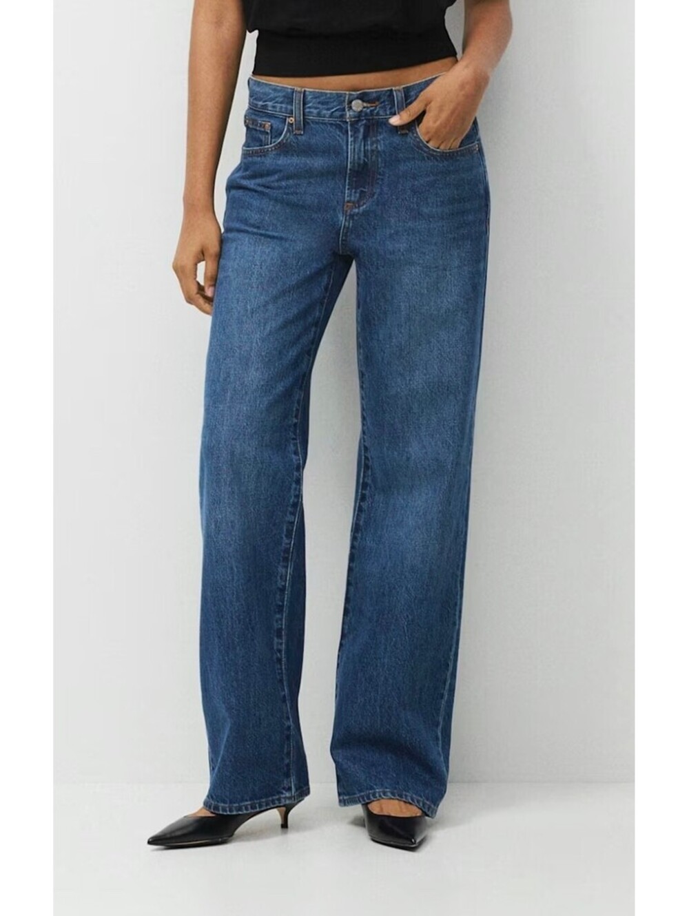Denim Forum Aritzia The Farrah Lo-Rise Wide Jean - 28in Waist